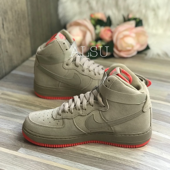 NWT Nike Air Force 1 High GS Khaki W AUTHENTIC - Picture 2 of 8